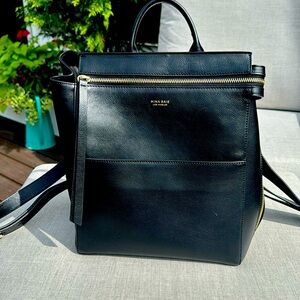 Mina Baie Harper Mini Leather Backpack plus Shoulder Strap